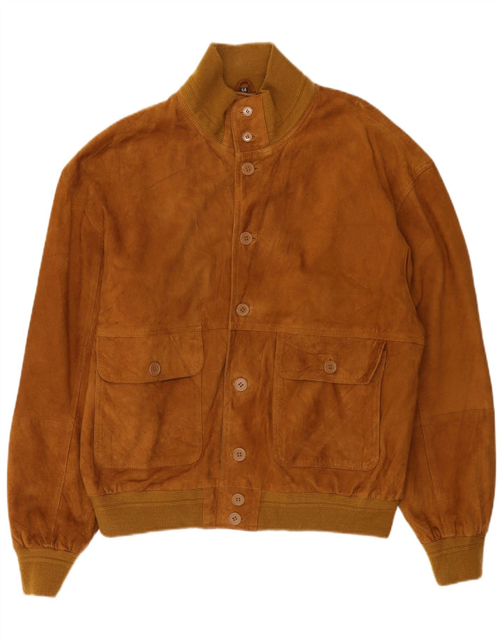 Conbipel Chaqueta Bomber De Ante Para Hombre IT 54 XL Cuero Marrón