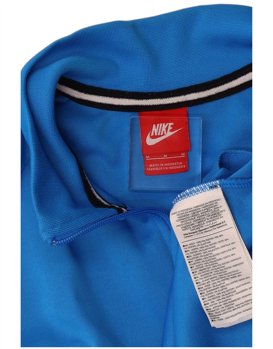 Nike - Chaqueta de chándal para hombre, color azul medio, poliéster