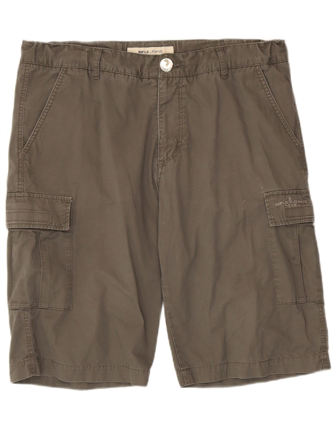 Pantalones cortos tipo cargo para hombre Rifle W38 XL Algodón gris