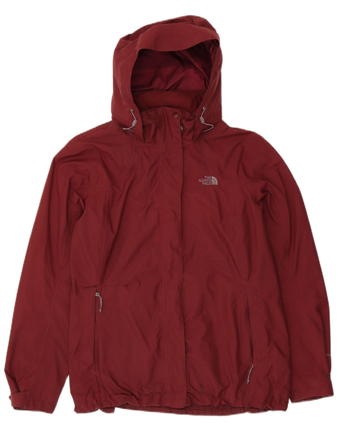 THE NORTH FACE Chaqueta impermeable con capucha extragrande para mujer UK 40 XL Granate Nylon