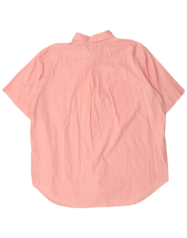 Polo Ralph Lauren Camisa de corte clásico de manga corta grande para hombre XL Algodón rosa