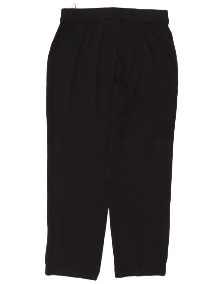MARKS & SPENCER Pantalones casuales cónicos para mujer UK 40 Large W34 L28 Negro