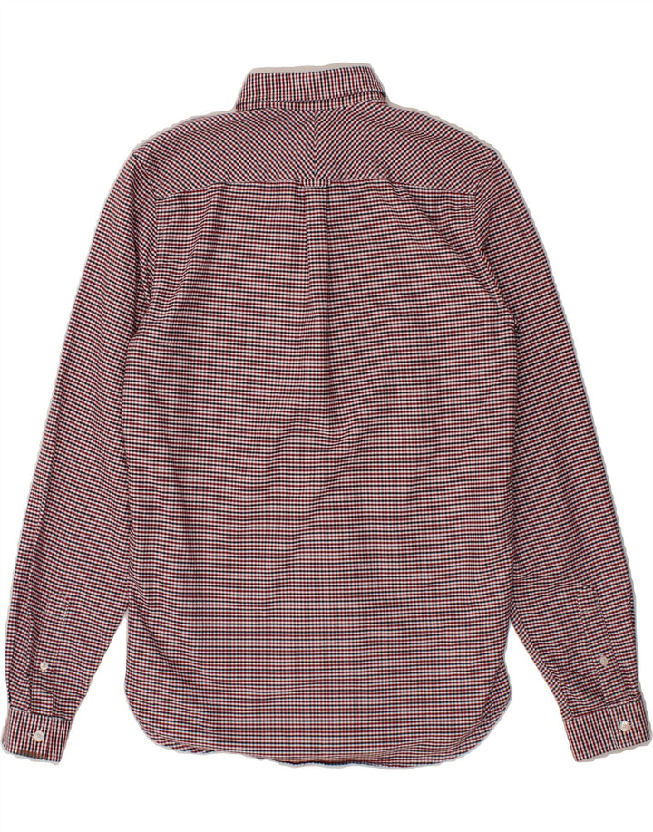 FRED PERRY Mens Shirt Small Red Check Cotton Vintage Fred Perry and Second-Hand Fred Perry from Messina Hembry 