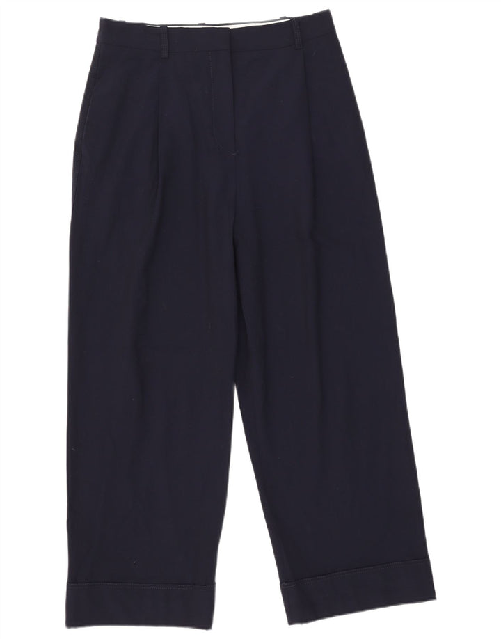 Zara Mujer Pantalón Chino Pegged Mediano W30 L26 Azul Marino