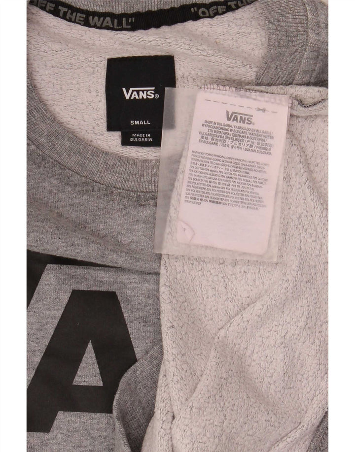 Vans Hombre Sudadera Gráfica Jersey Pequeño De Algodón Moteado Gris