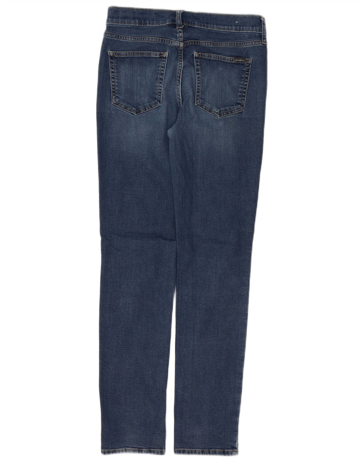 EDDIE BAUER Vaqueros ajustados ligeramente curvados para mujer US 4 Small W28 L30 Azul