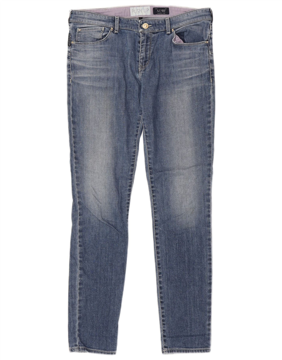 ARMANI Vaqueros Skinny Mujer W30 L30 Algodón Azul
