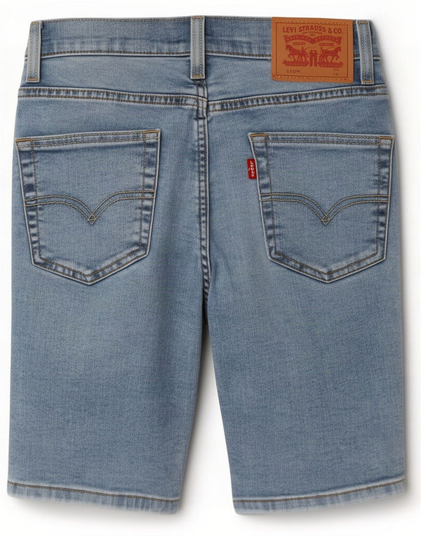 Levi's Boys 510 Skinny Denim Shorts 13-14 años W24 Algodón azul