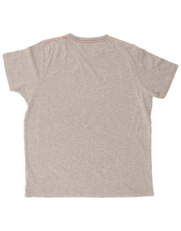 WEIRD FISH Camiseta gráfica para hombre Top grande de algodón gris