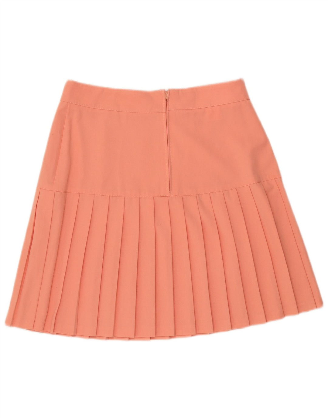 Falda plisada vintage para mujer EU 42 Grande W30 Poliéster naranja