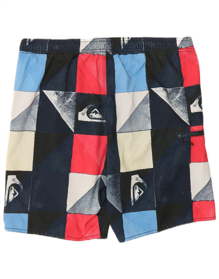 QUIKSILVER Bañador para Hombre con Estampado Gráfico, Mediano, Multicolor, Geométrico