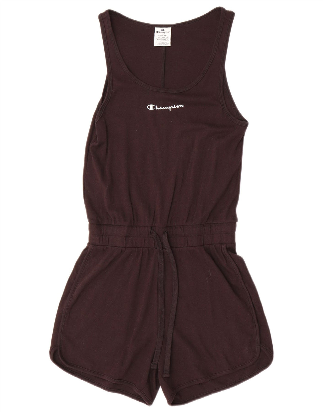 Champion Mono Corto Sin Mangas para Mujer UK 6 XS Negro