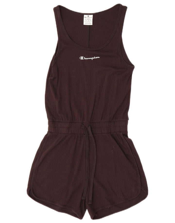 Champion Mono Corto Sin Mangas para Mujer UK 6 XS Negro