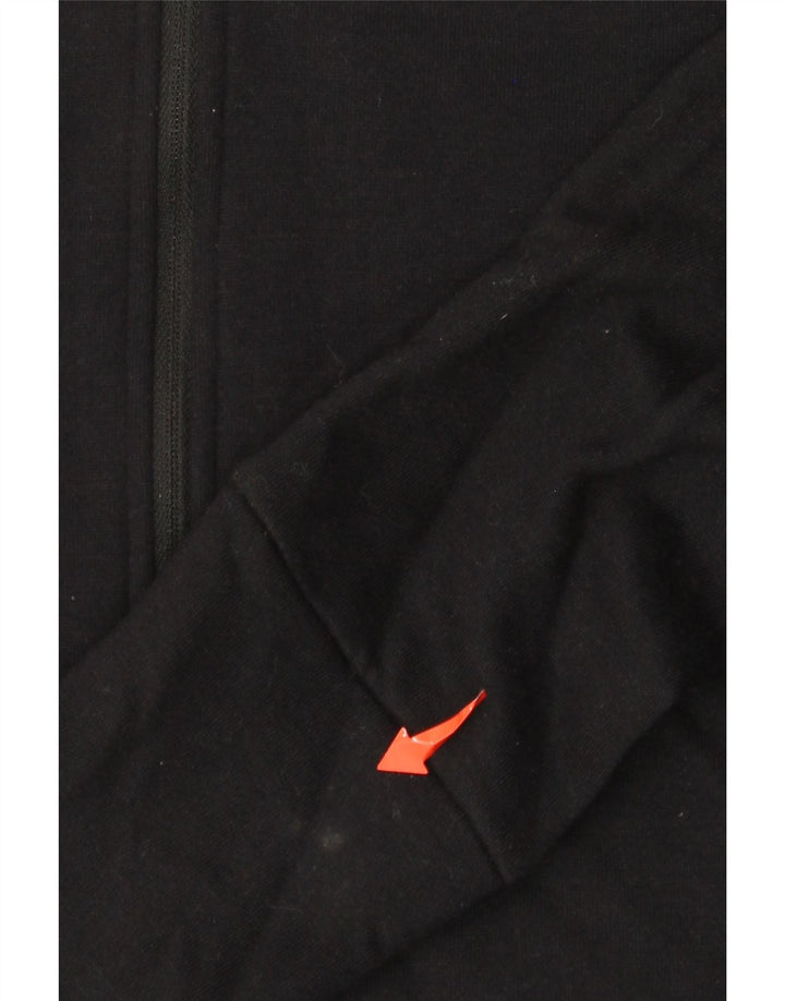 NIKE Sudadera con capucha y cremallera extragrande Dri Fit para mujer UK 10 Small Black