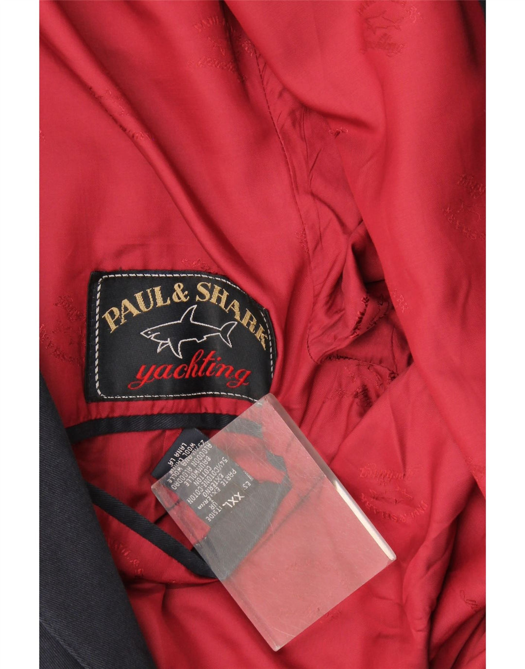 Paul & Shark Chaqueta tipo blazer de 2 botones para hombre UK 44 2XL Algodón azul marino