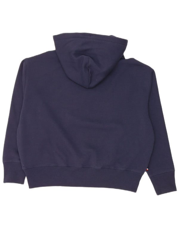 Tommy Hilfiger Sudadera con capucha gráfica para mujer UK 14 Medium Azul marino