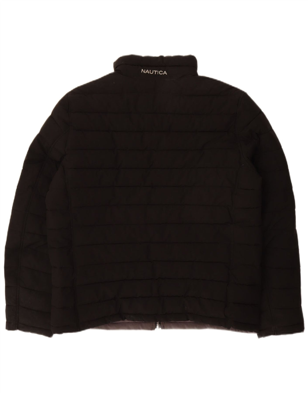 NAUTICA Chaqueta acolchada reversible para hombre UK 40 Large Poliéster negro