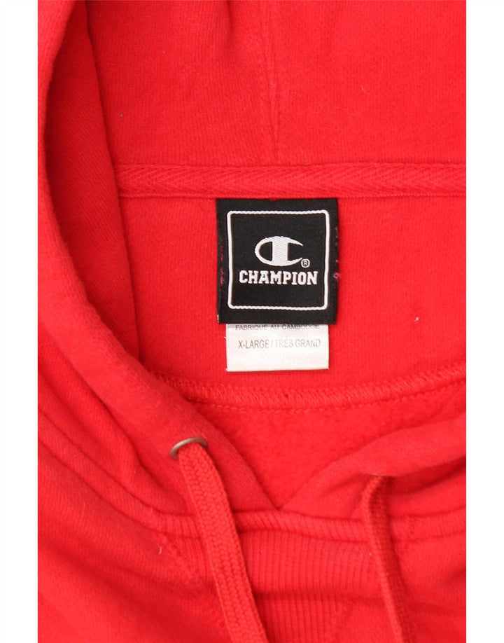 Champion Sudadera con capucha para hombre Jumper XL Algodón rojo