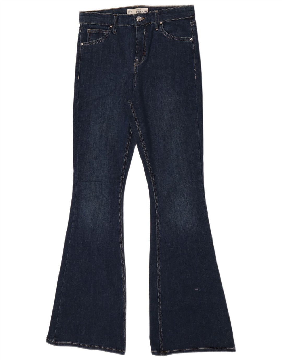 TOPSHOP Vaqueros acampanados Jamie para mujer W30 L32 Algodón azul