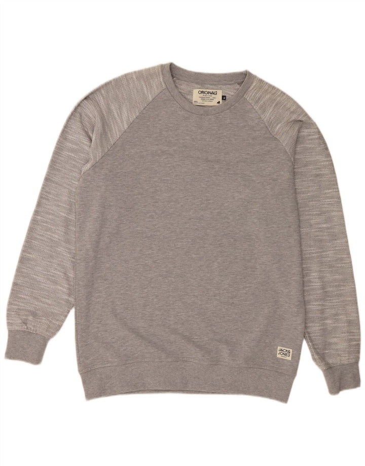 Jack & Jones Hombre Sudadera Jumper XL Gris Poliéster Moteado