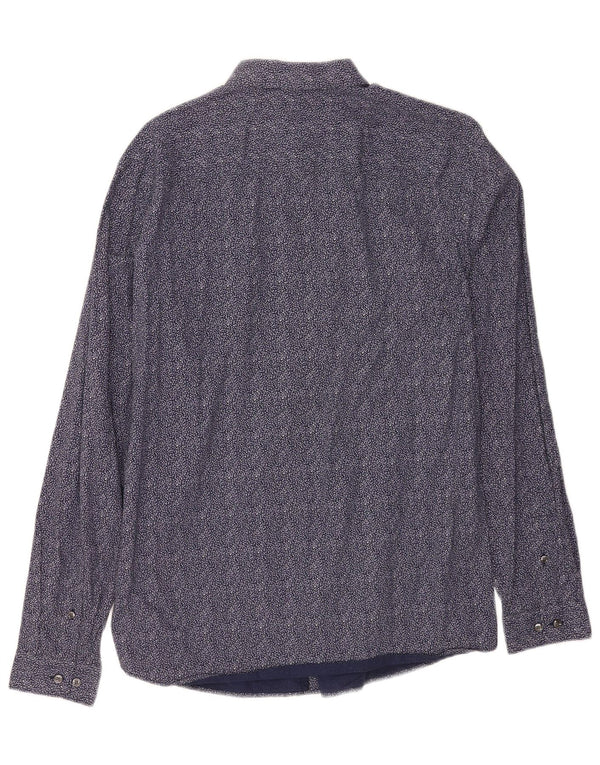 Camisa Jack & Jones para hombre Talla 42 Algodón floral azul marino grande