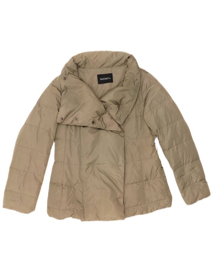 Max & Co. Chaqueta acolchada para mujer UK 12 Medium Khaki