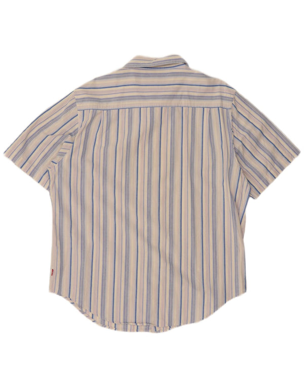 LEVI'S Camisa Manga Corta Hombre XL Algodón Rayas Multicolor