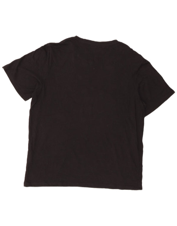 Jack & Jones Hombre Miami Graphic Camiseta Top XL Algodón Negro