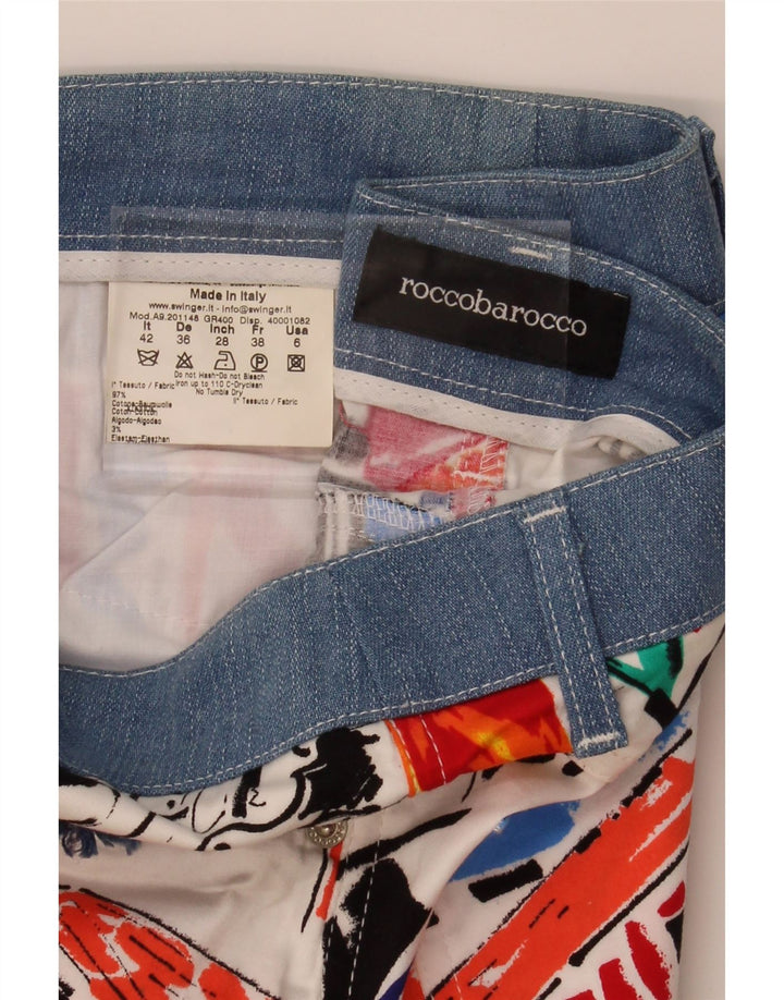 ROCCOBAROCCO Womens Straight Skirt IT42 Medium W30  Multicoloured Vintage Roccobarocco and Second-Hand Roccobarocco from Messina Hembry 