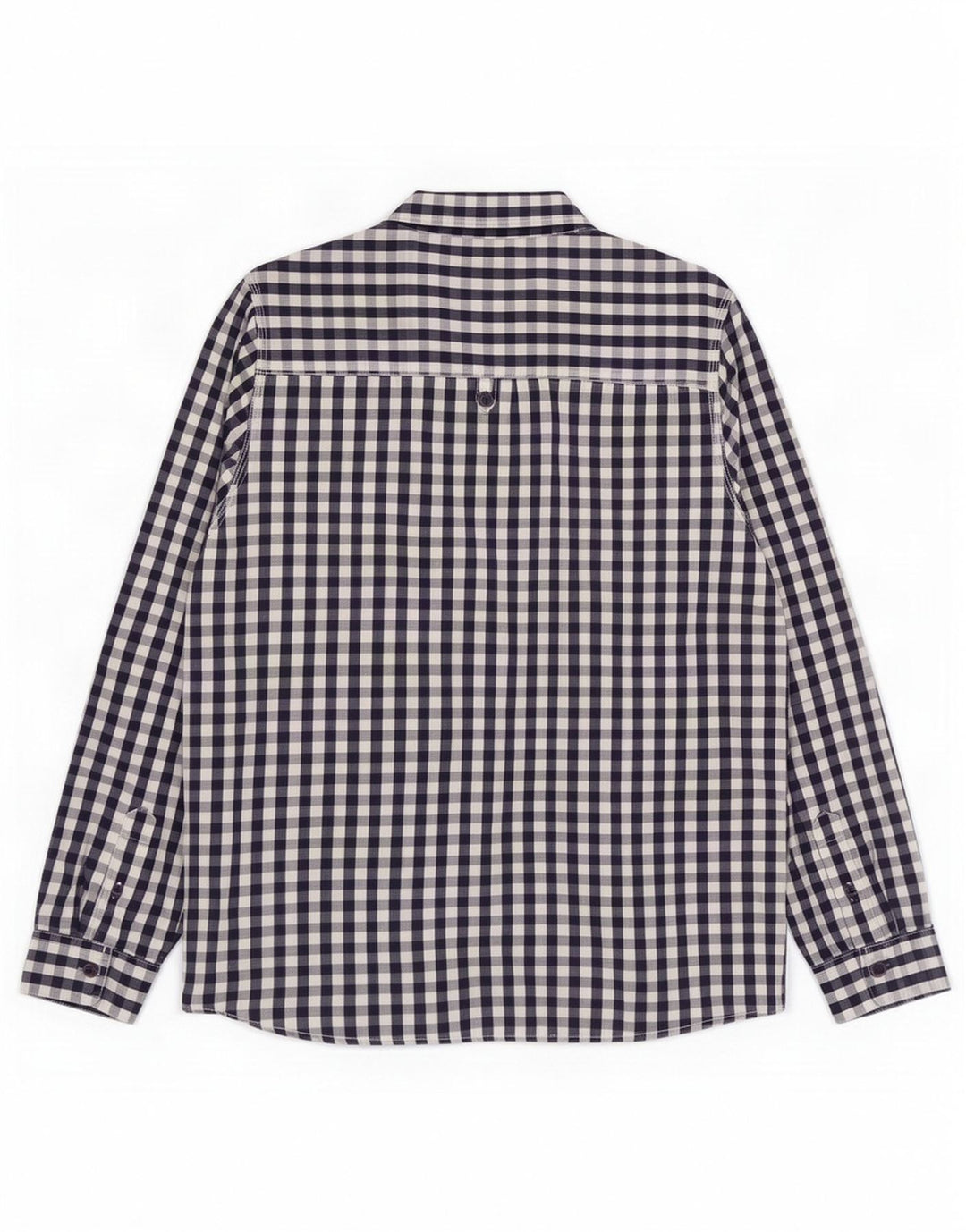Weird Fish Camisa Hombre XL Azul Marino Algodón Vichy