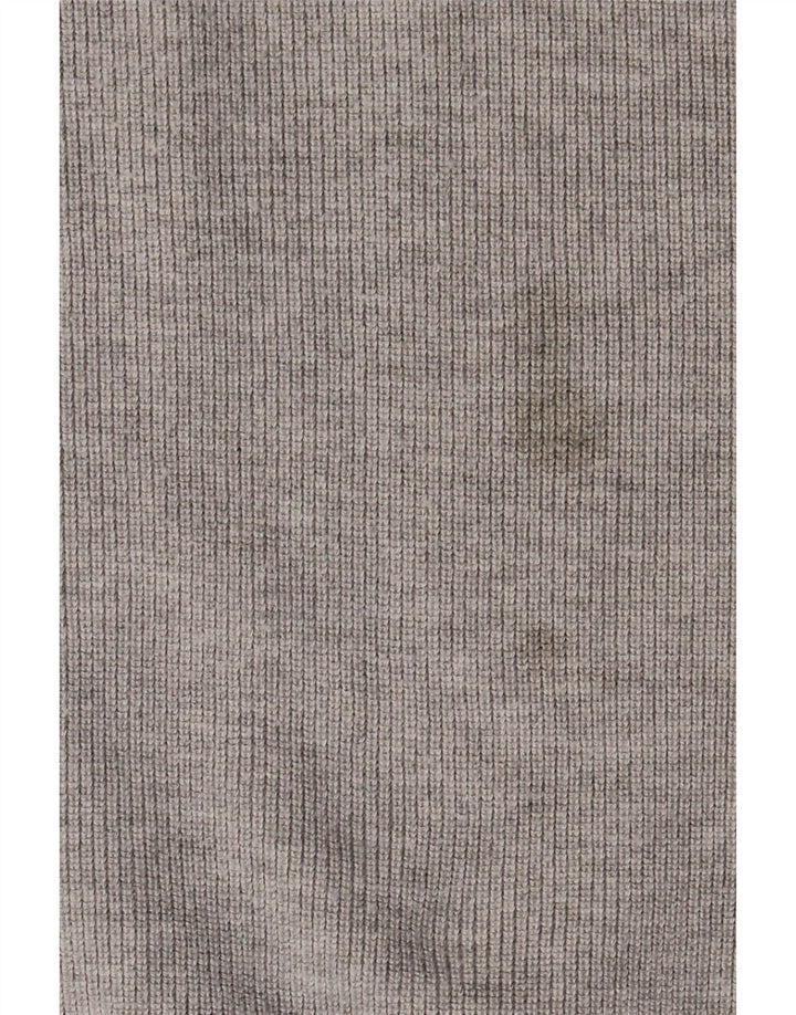 Ted Baker - Jersey para hombre con cremallera y cuello, talla 3, poliéster gris medio
