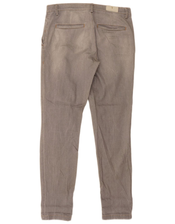 Vaqueros Trussardi Mujer Envejecidos Slim W26 L30 Algodón Gris