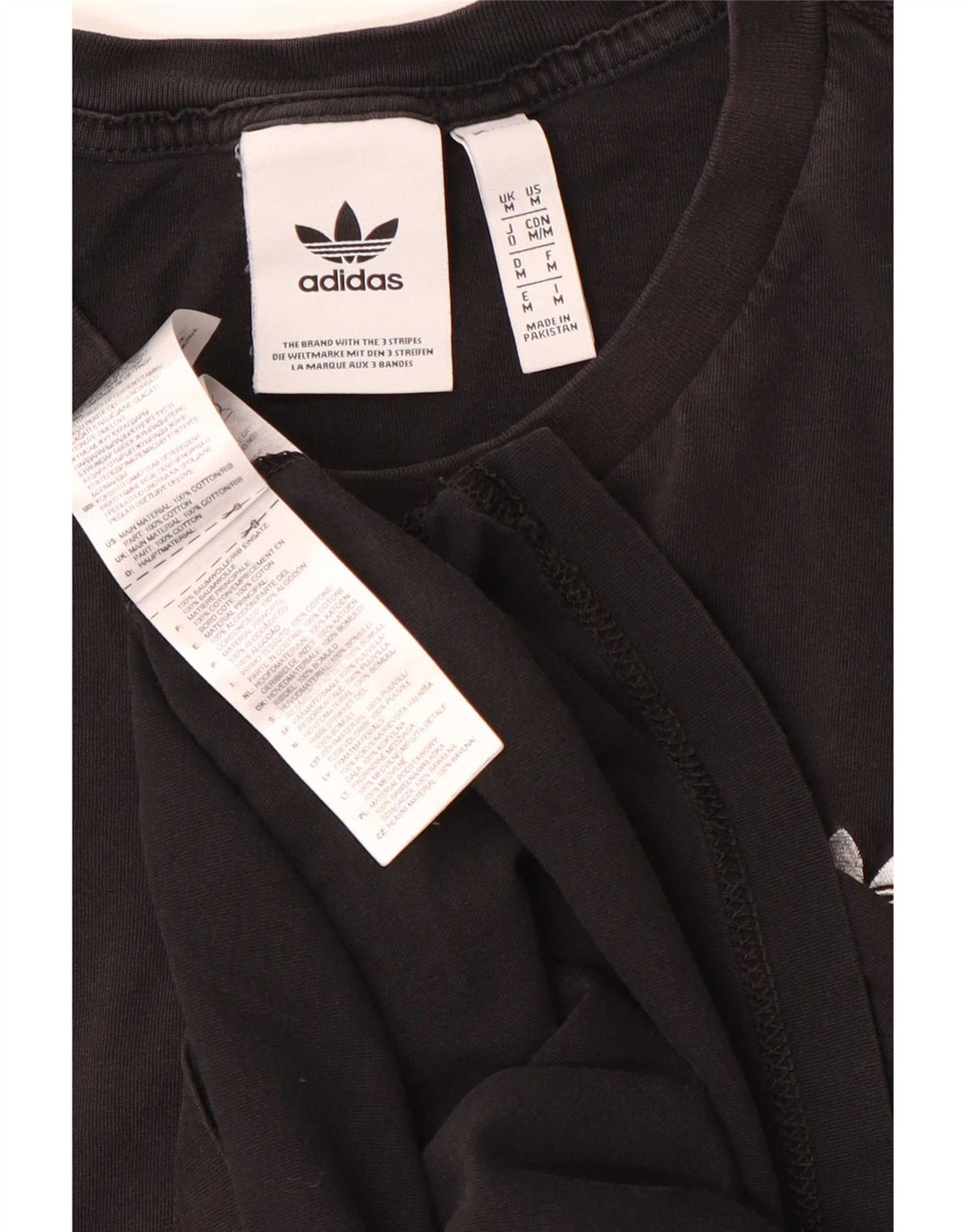 Camiseta Adidas Hombre Top Medium Negro Algodón