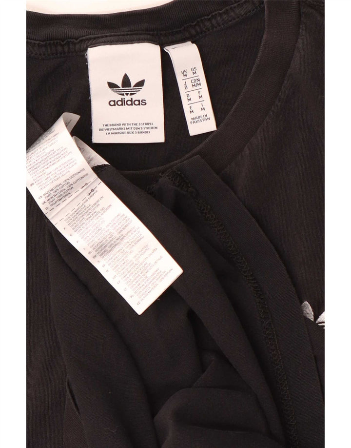 Camiseta Adidas Hombre Top Medium Negro Algodón