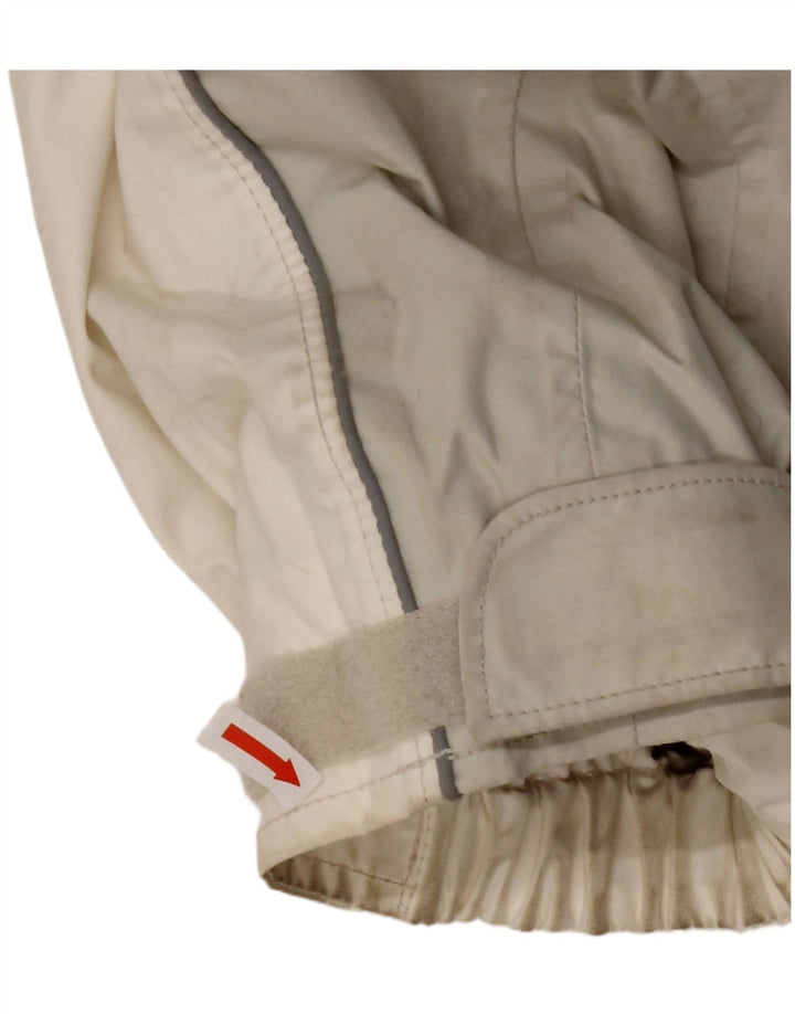 COLUMBIA Chaqueta cortavientos de titanio para mujer UK 40 Grande Blanco Colorblock