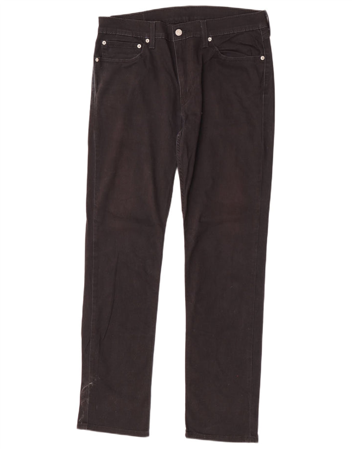 Levi's Hombre 511 Slim Jeans W34 L32 Algodón Negro