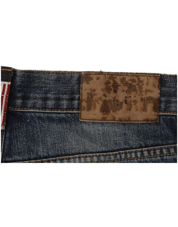 Jeans Rectos Vintage Mujer W30 L33 Azul