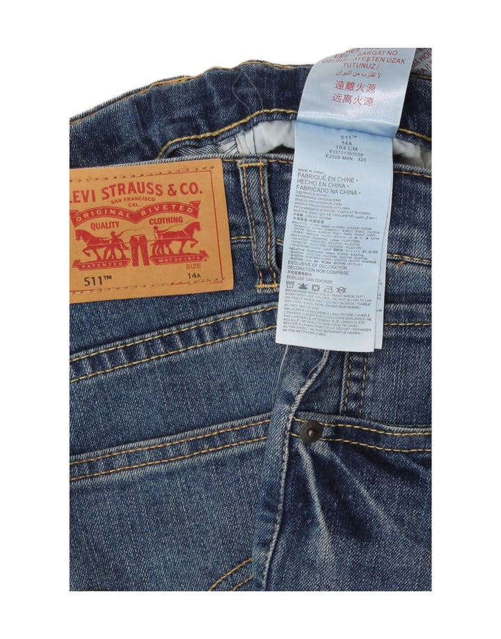Levi's Vaqueros ajustados 511 para niños 13-14 años W28 L30 Azul