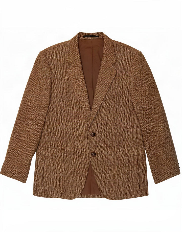 Formtreu Chaqueta tipo blazer de 2 botones para hombre IT 52 XL Marrón Lana virgen