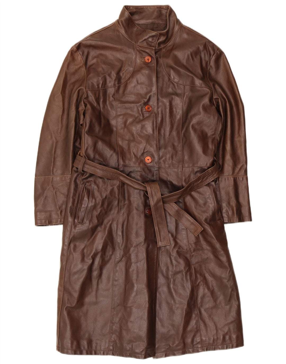 Masterpelle Abrigo de cuero para mujer IT 48 XL Marrón