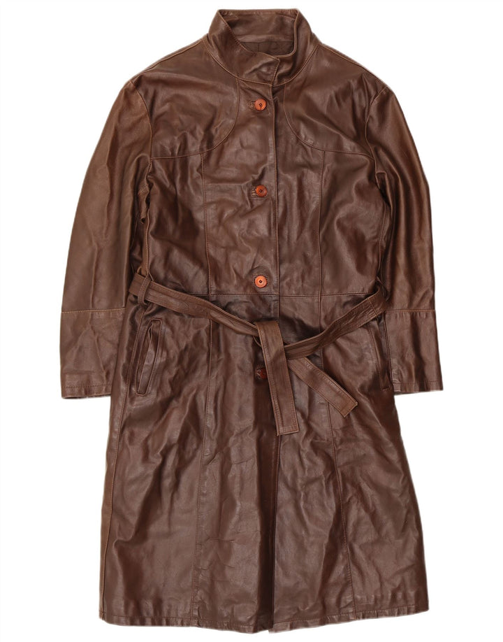 Masterpelle Abrigo de cuero para mujer IT 48 XL Marrón