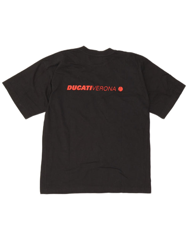 Ducati Camiseta gráfica para hombre Top Medium Black Cotton
