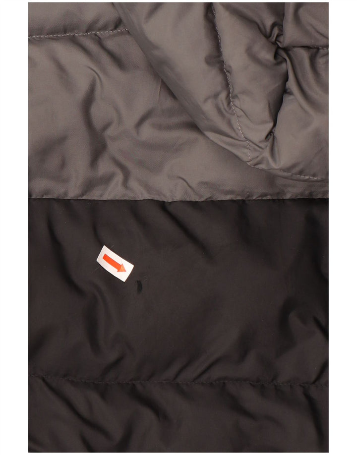 Adidas Chaqueta acolchada con capucha para niños 13-14 años Negro Poliéster color block