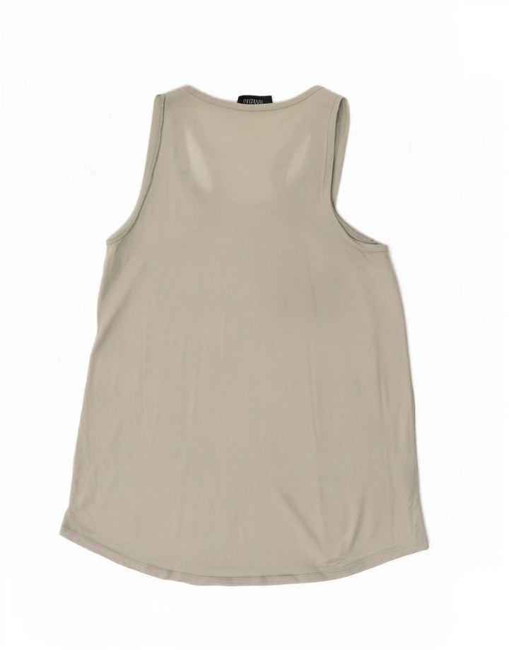 Max & Co. Top sin mangas para mujer UK 40 Viscosa gris medio