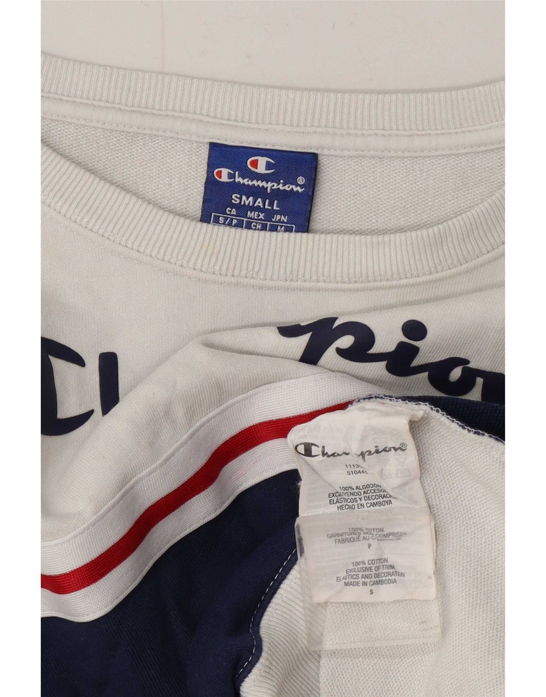 Champion Sudadera Corta De Gran Tamaño para Mujer UK 10 Small White