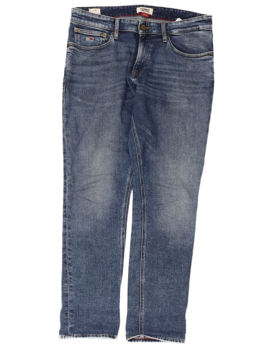 Tommy Hilfiger Vaqueros ajustados para hombre W32 L31 Algodón azul