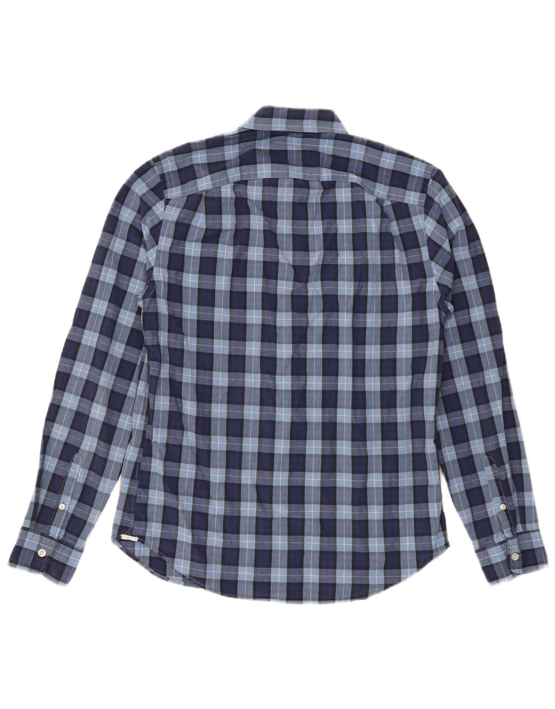 Camisa GAP para hombre de algodón a cuadros azul marino mediano