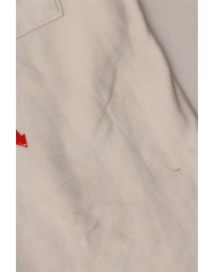 Zara Hombre Shorts Deportivos Pequeños Algodón Blanco
