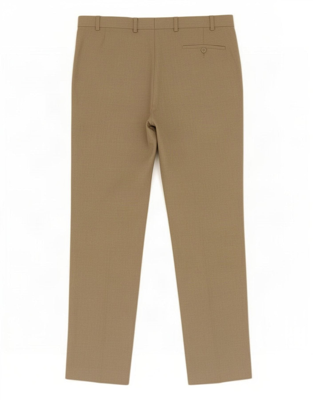 Marks & Spencer Pantalón de traje recto para hombre W38 L33 Poliéster beige