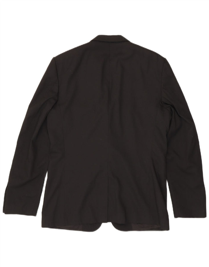 ZARA Chaqueta tipo blazer de 2 botones para hombre EU 50 Mediano Negro Poliéster